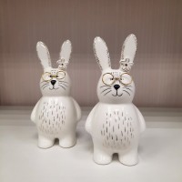 Статуэтка заяц умняша в очках